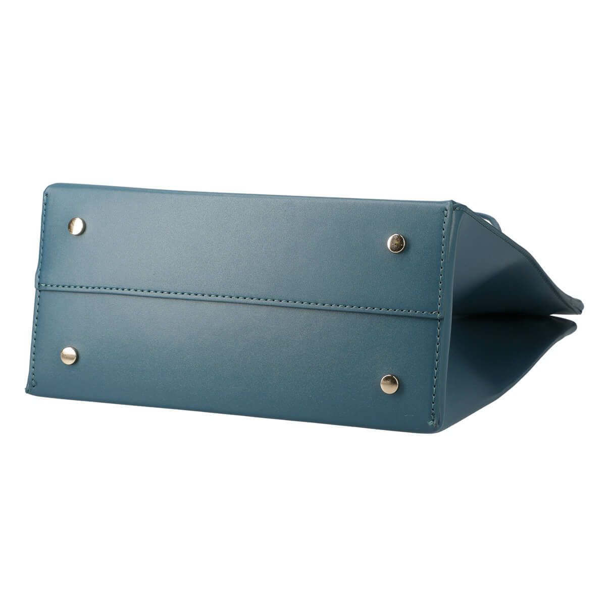 スクエア型2wayレザーハンドバッグ