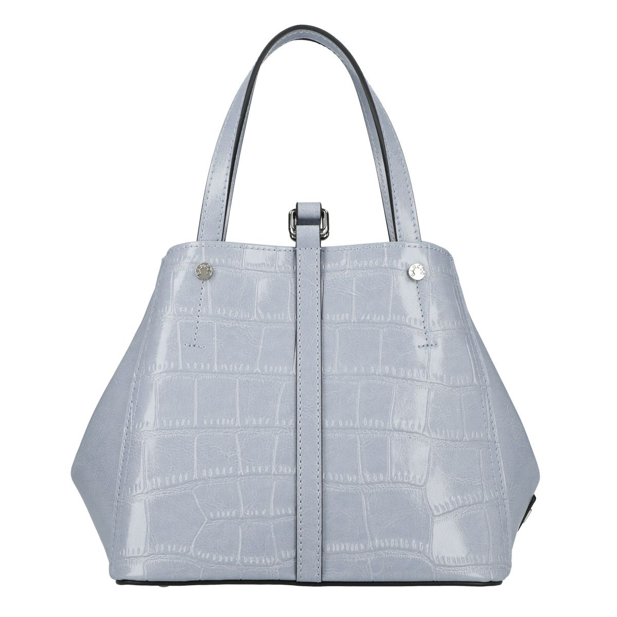セット商品】クロコダイル型押シャイニングミニレザーハンドバッグ