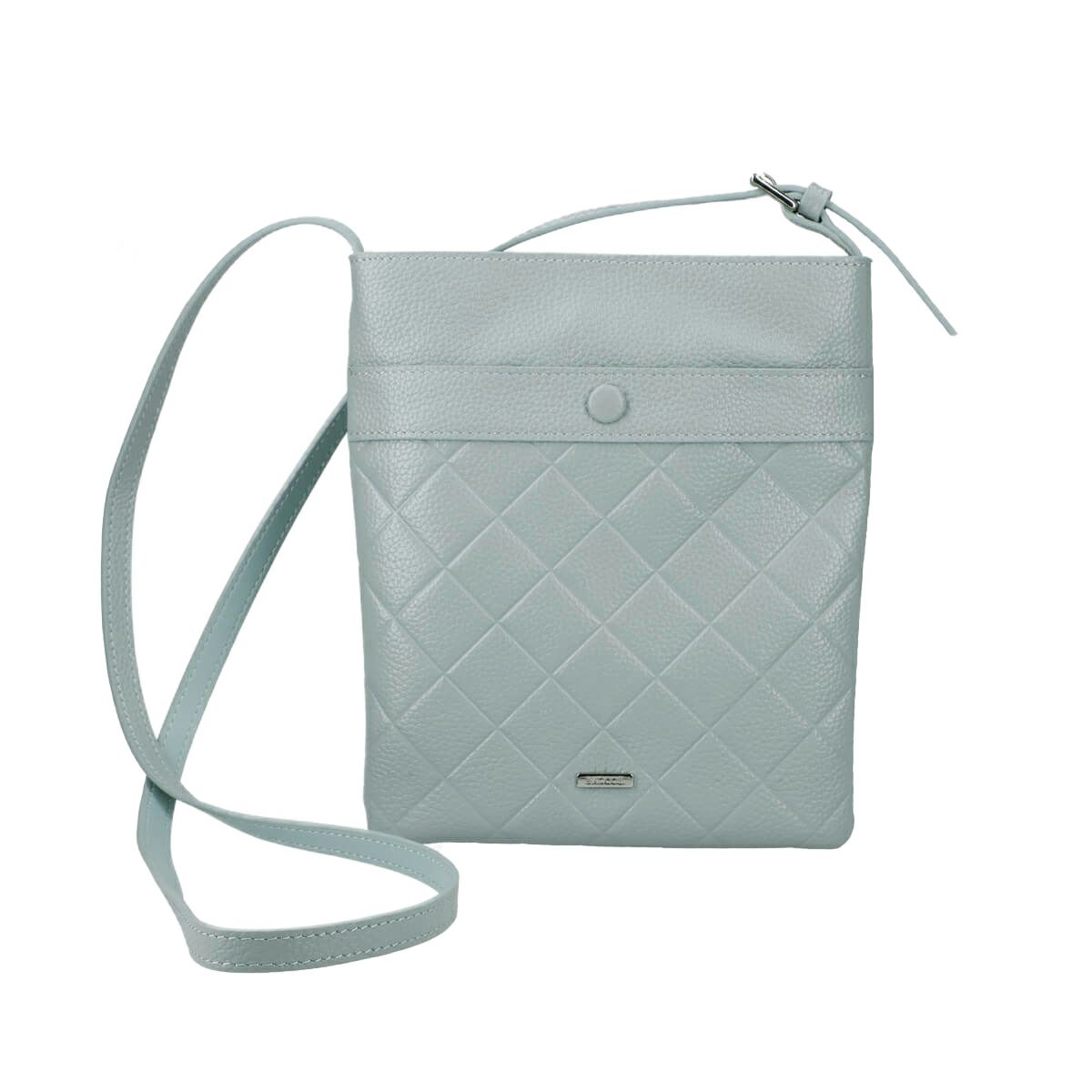 ダイヤモンドエンボスレザーポシェット