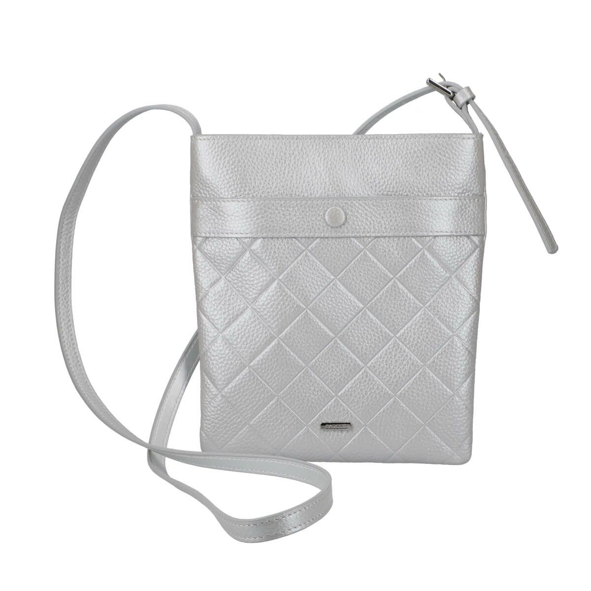 ダイヤモンドエンボスレザーポシェット