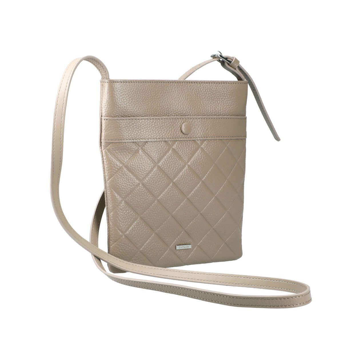 ダイヤモンドエンボスレザーポシェット