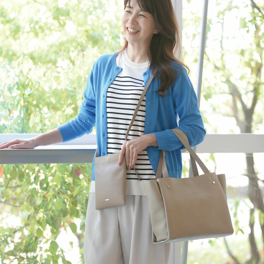 【セット商品】レザートートバッグ＆ポシェット＜アーバンセット＞