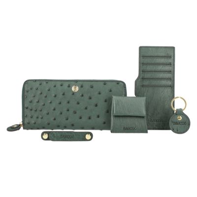 GLウォレット オーストリッチレザーラウンド型財布＜リッコR