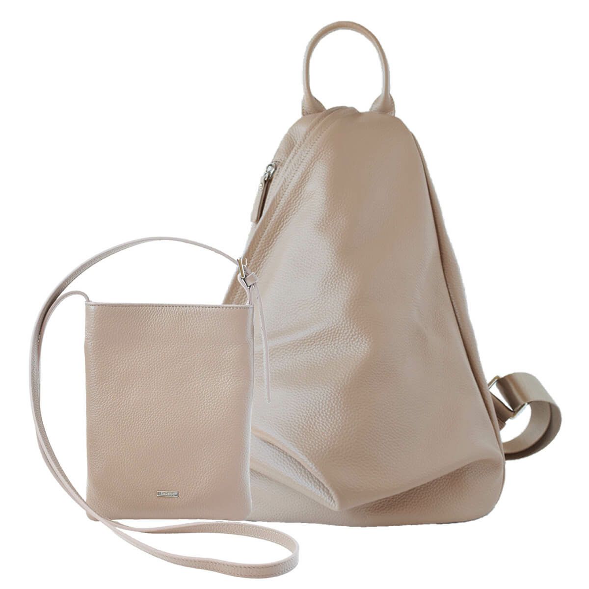 【セット商品】4wayシュリンクレザーリュック＆ポシェット＜ハンズフリーセット＞