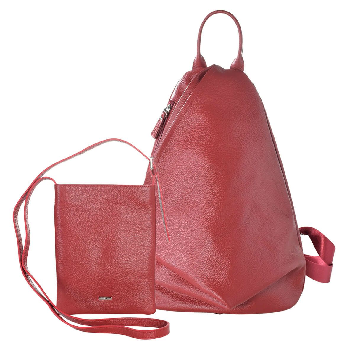 【セット商品】4wayシュリンクレザーリュック＆ポシェット＜ハンズフリーセット＞