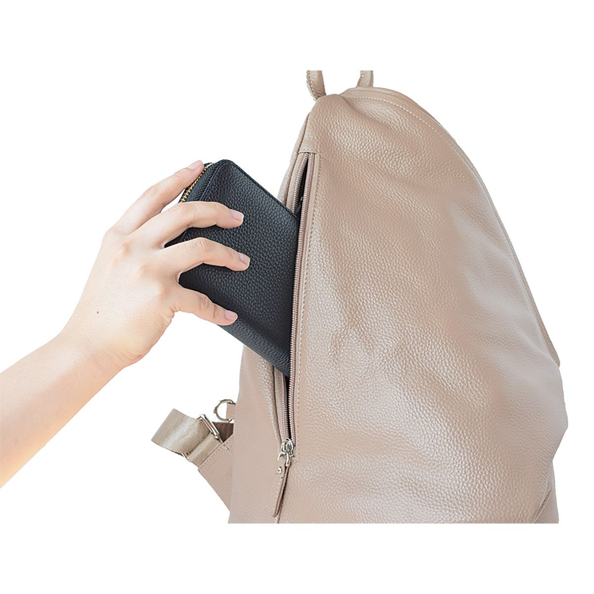 【セット商品】4wayシュリンクレザーリュック＆ポシェット＜ハンズフリーセット＞