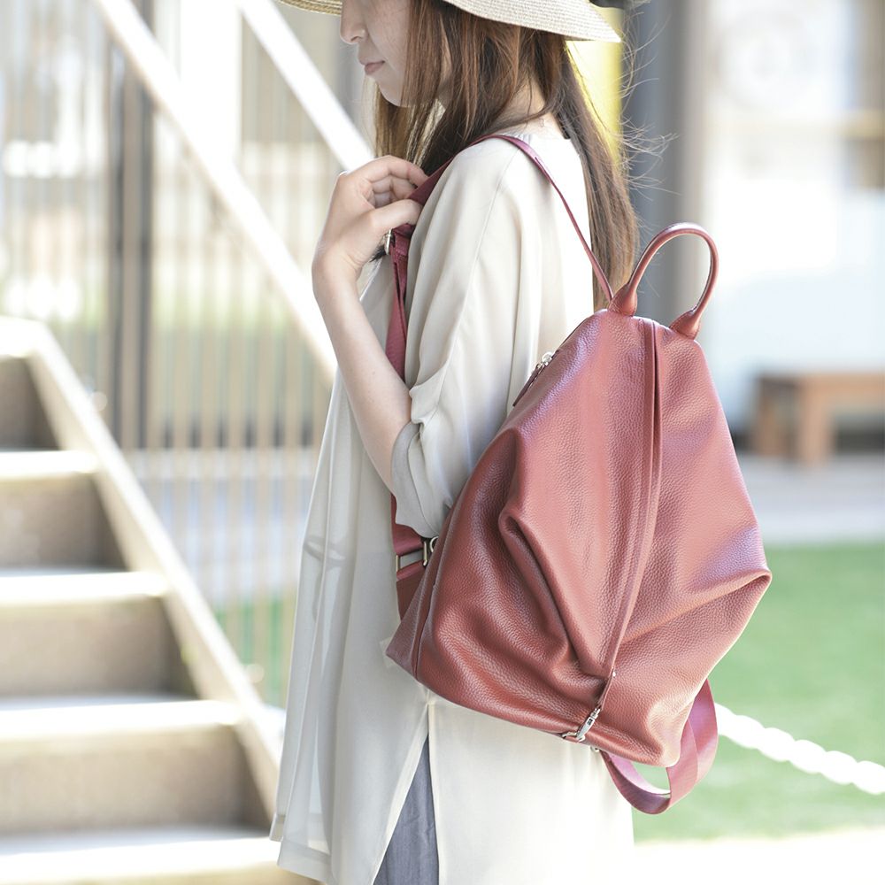 【セット商品】4wayシュリンクレザーリュック＆ポシェット＜ハンズフリーセット＞