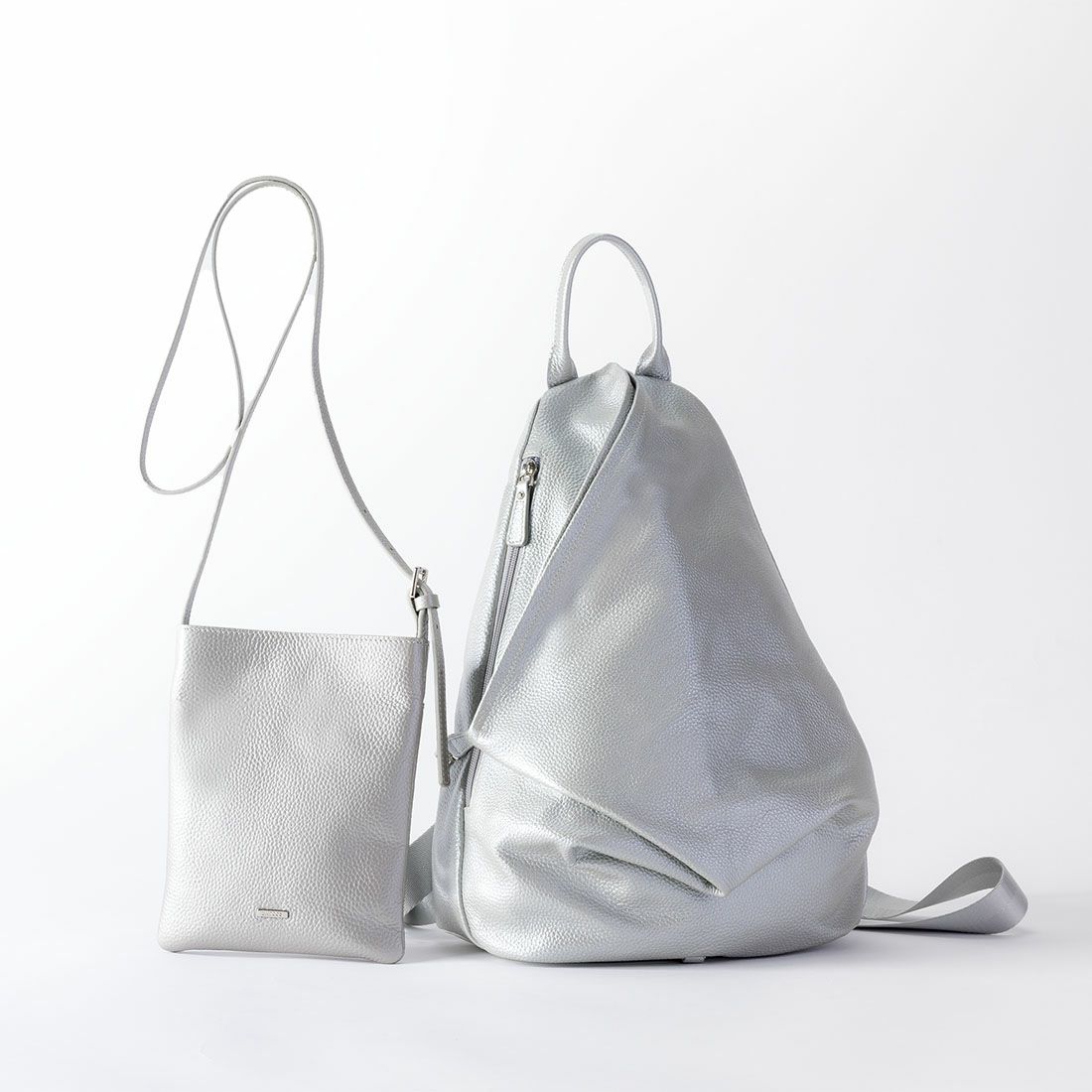 【セット商品】4wayシュリンクレザーリュック＆ポシェット＜ハンズフリーセット＞