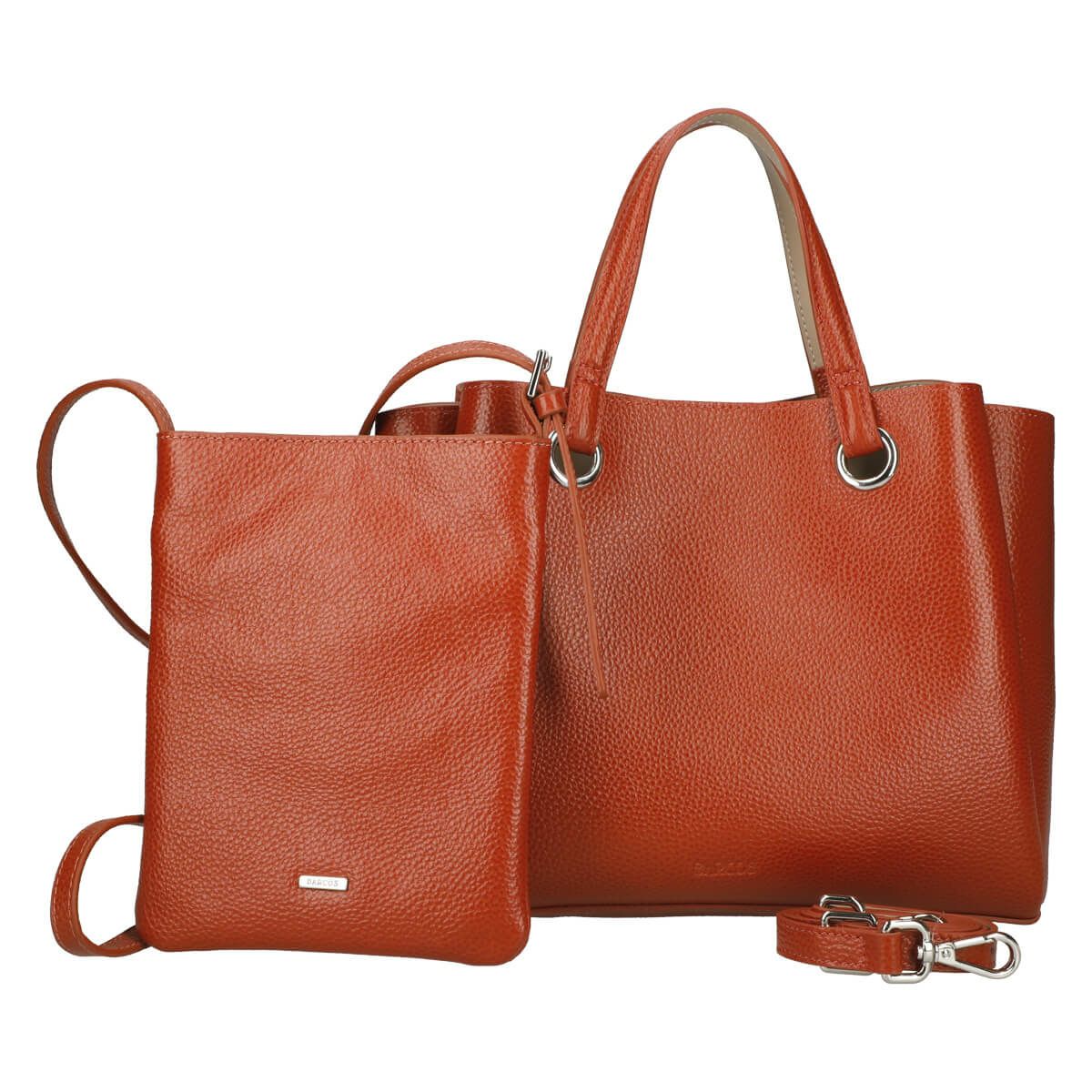 【セット商品】シュリンクレザーハンドバッグ＆ポシェット＜クラシカルセット＞