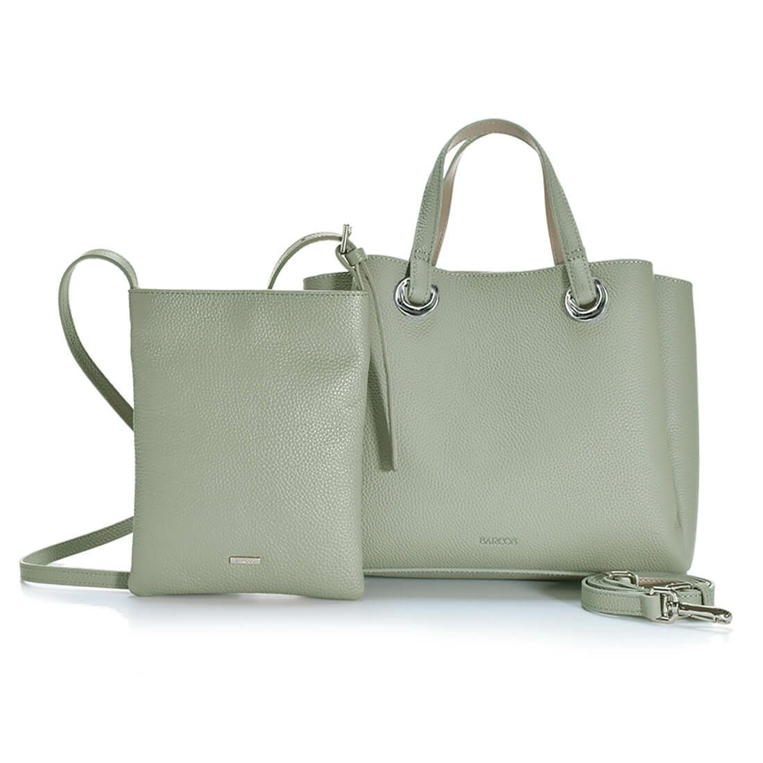 【セット商品】シュリンクレザーハンドバッグ＆ポシェット＜クラシカルセット＞