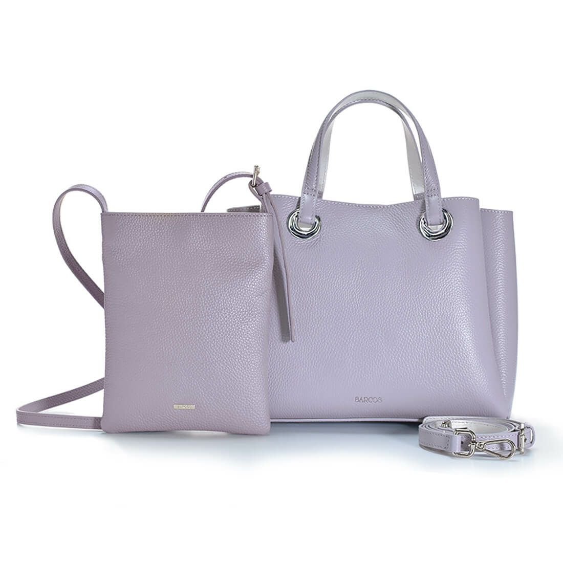 【セット商品】シュリンクレザーハンドバッグ＆ポシェット＜クラシカルセット＞