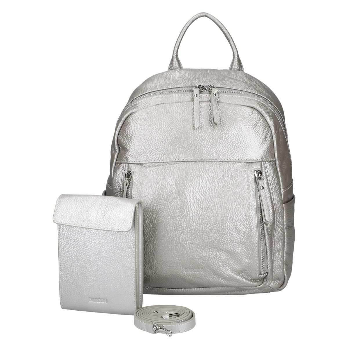 【セット商品】シュリンクレザーリュックサック＆スマホポシェット＜エアリーセット＞