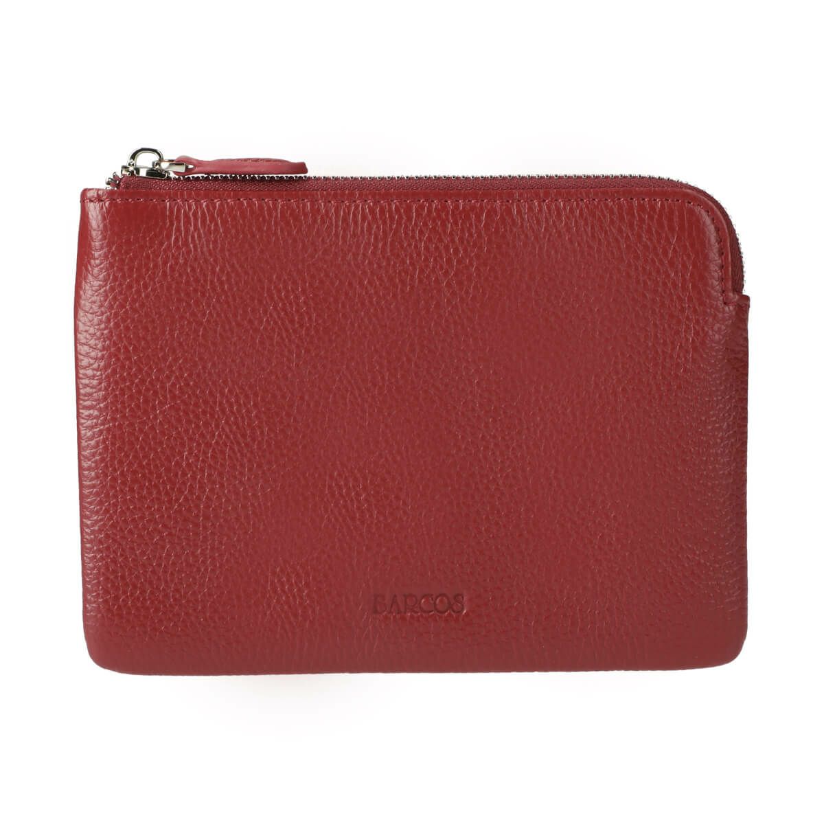 シュリンクレザーJ字ポーチ