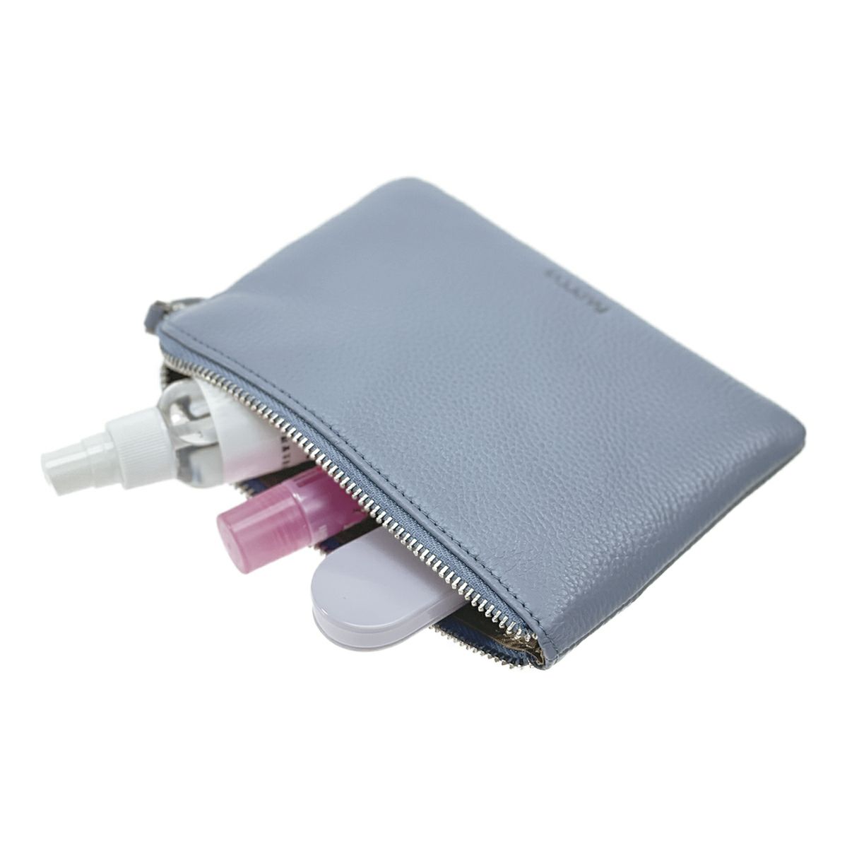 シュリンクレザーJ字ポーチ