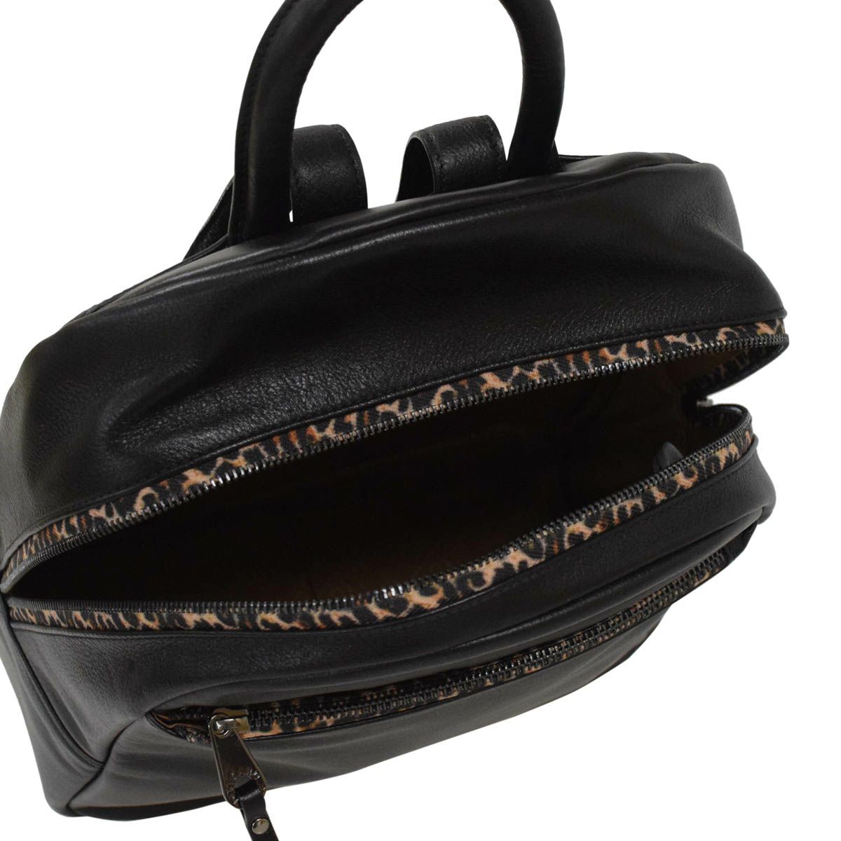 VALENTINO レオパード柄ファスナーデザインリュック