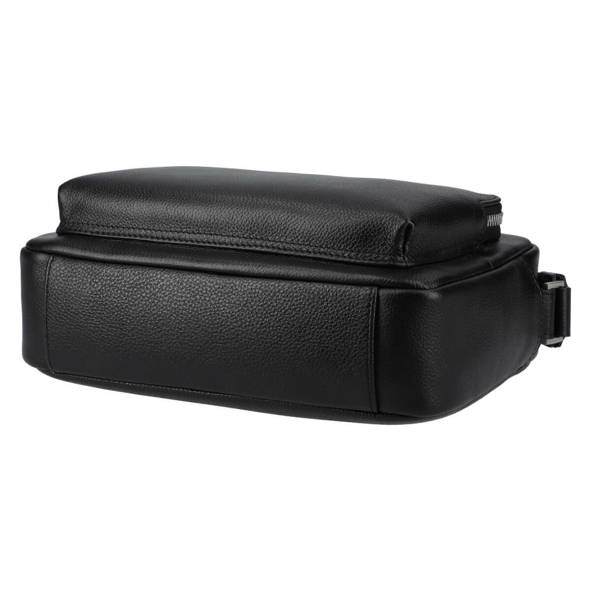 MILANO 牛革ダブルファスナーショルダーバッグ