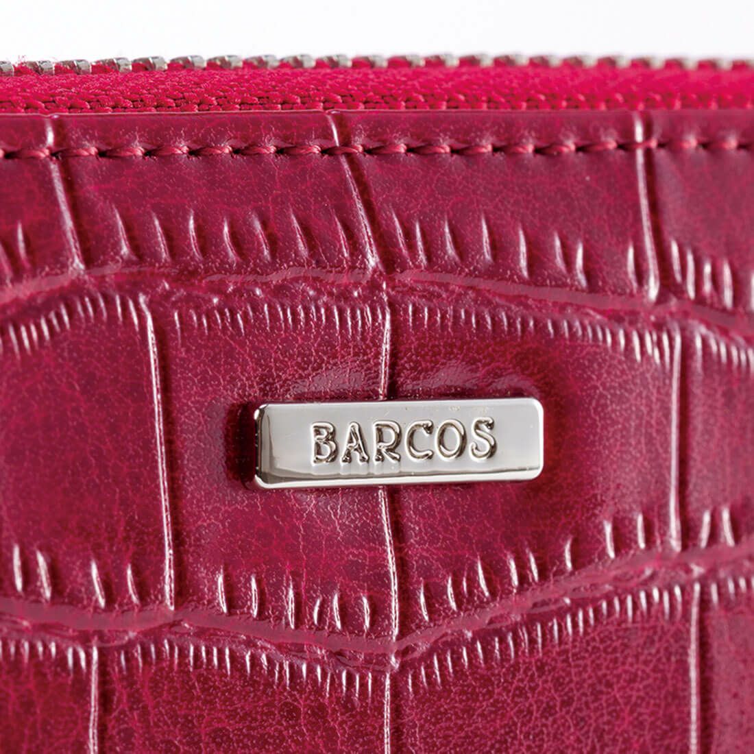 クロコダイル型押しシャイニングレザーウォレット | バルコス公式