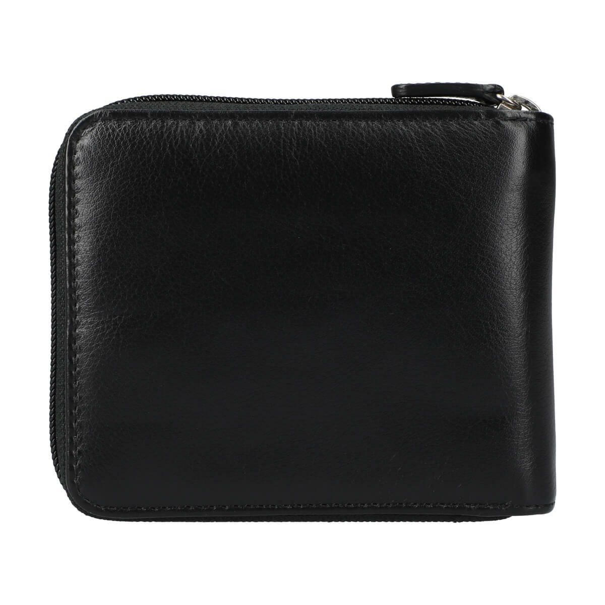 スムースレザーラウンド型2つ折り財布