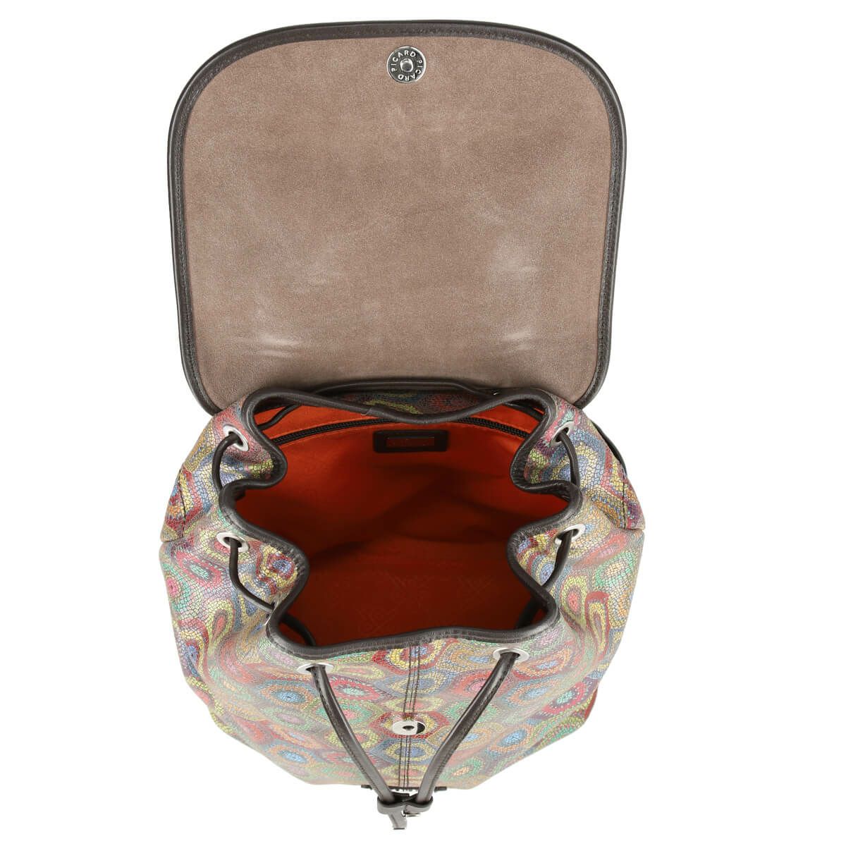 WOODSTOCK 巾着型レザーリュックサック