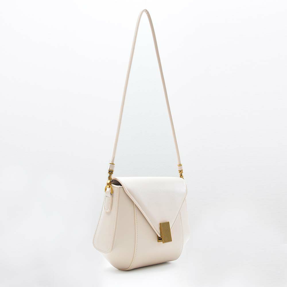 シンプル2wayゴールドアクセントハンドバッグ