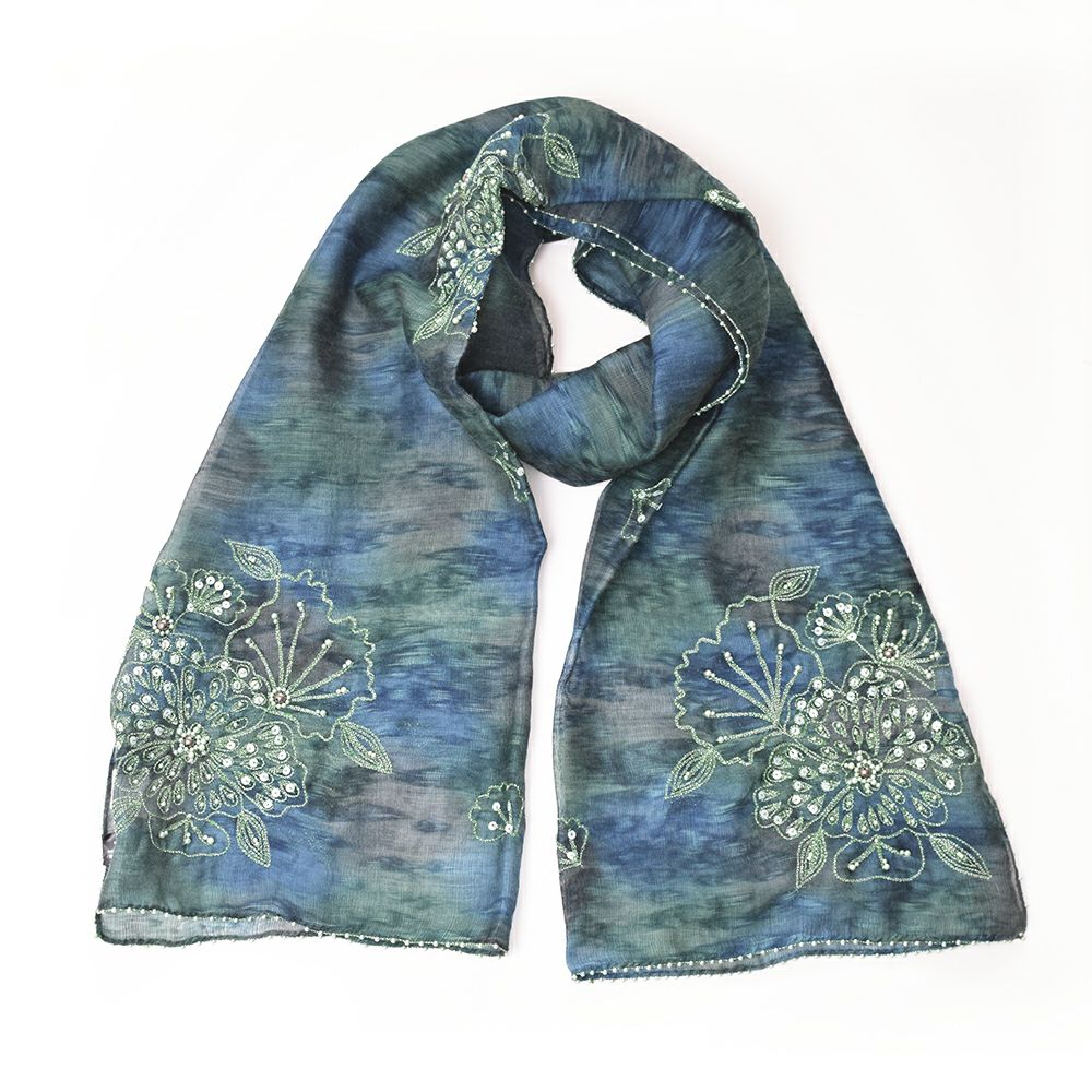 シルク混ウールストール