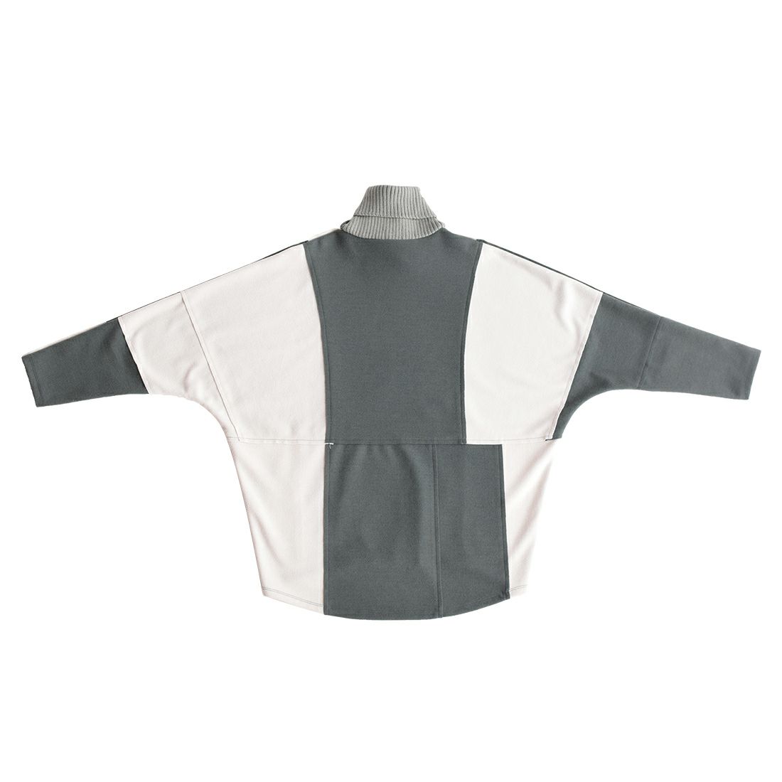 圧縮ブロック配色プルオーバー