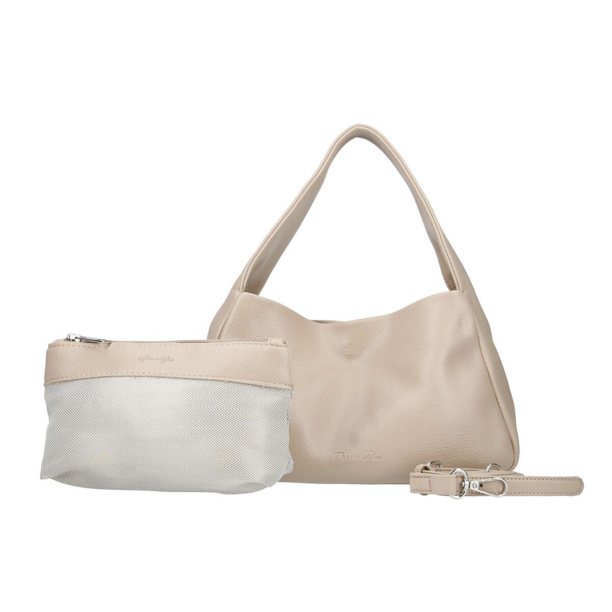 小物入れ付き2wayハンドバッグ