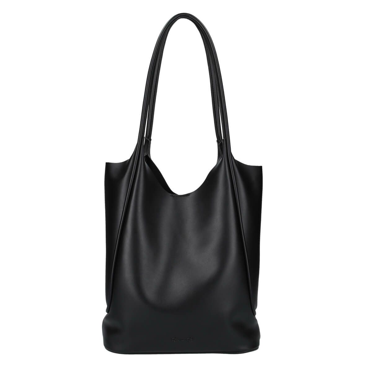 パイピングデザインPUトートバッグ