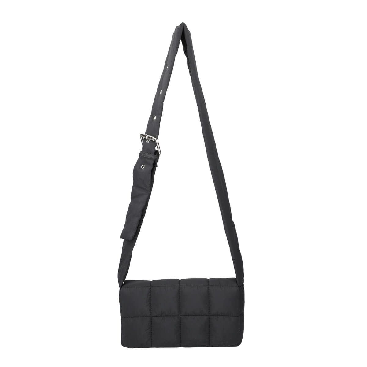 キルティングデザインナイロンショルダーバッグ