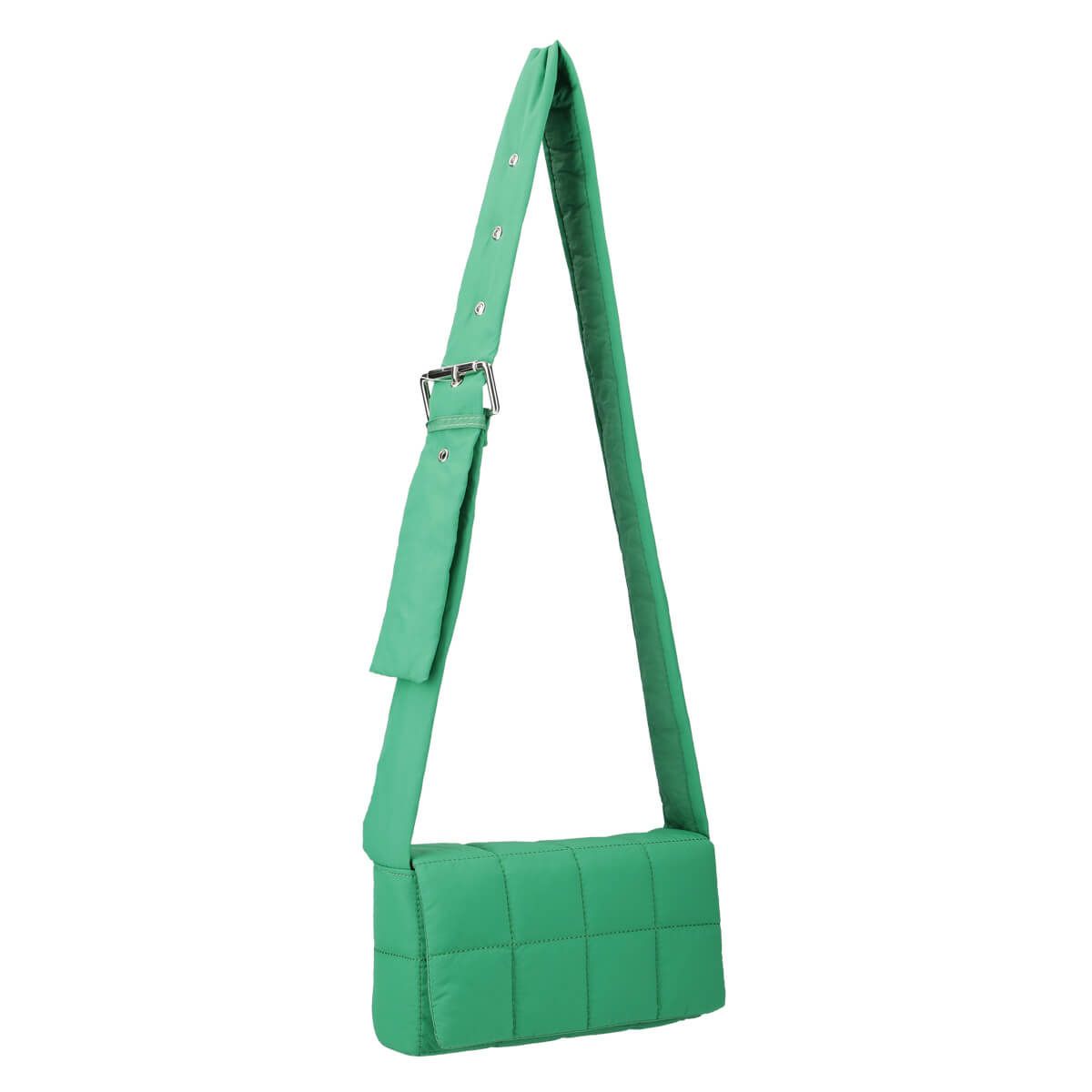 キルティングデザインナイロンショルダーバッグ