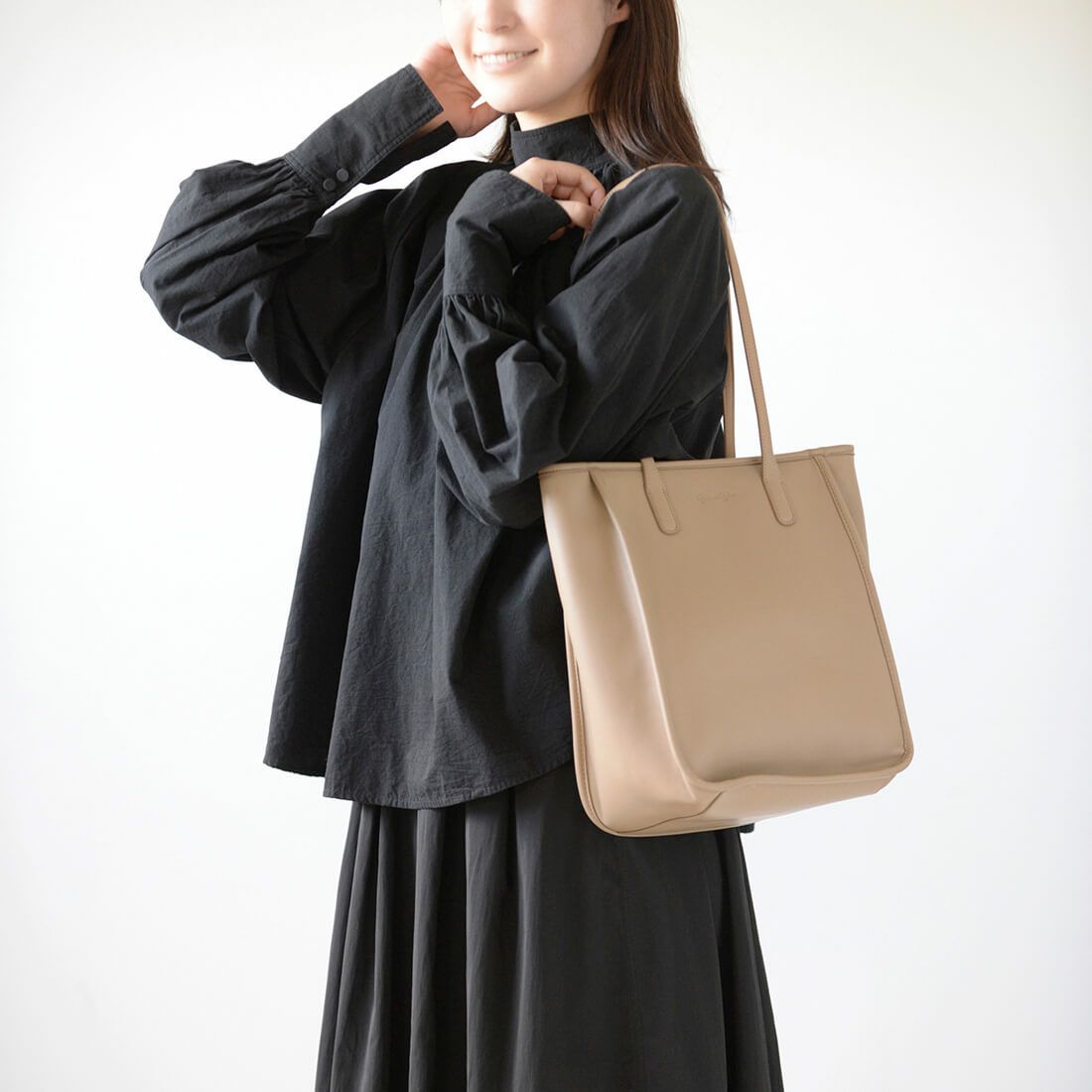 A4サイズ対応PUトートバッグ