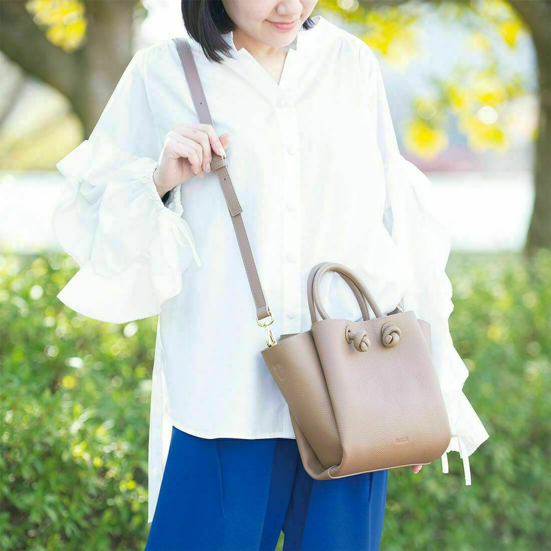 2wayレザーハンドバッグ