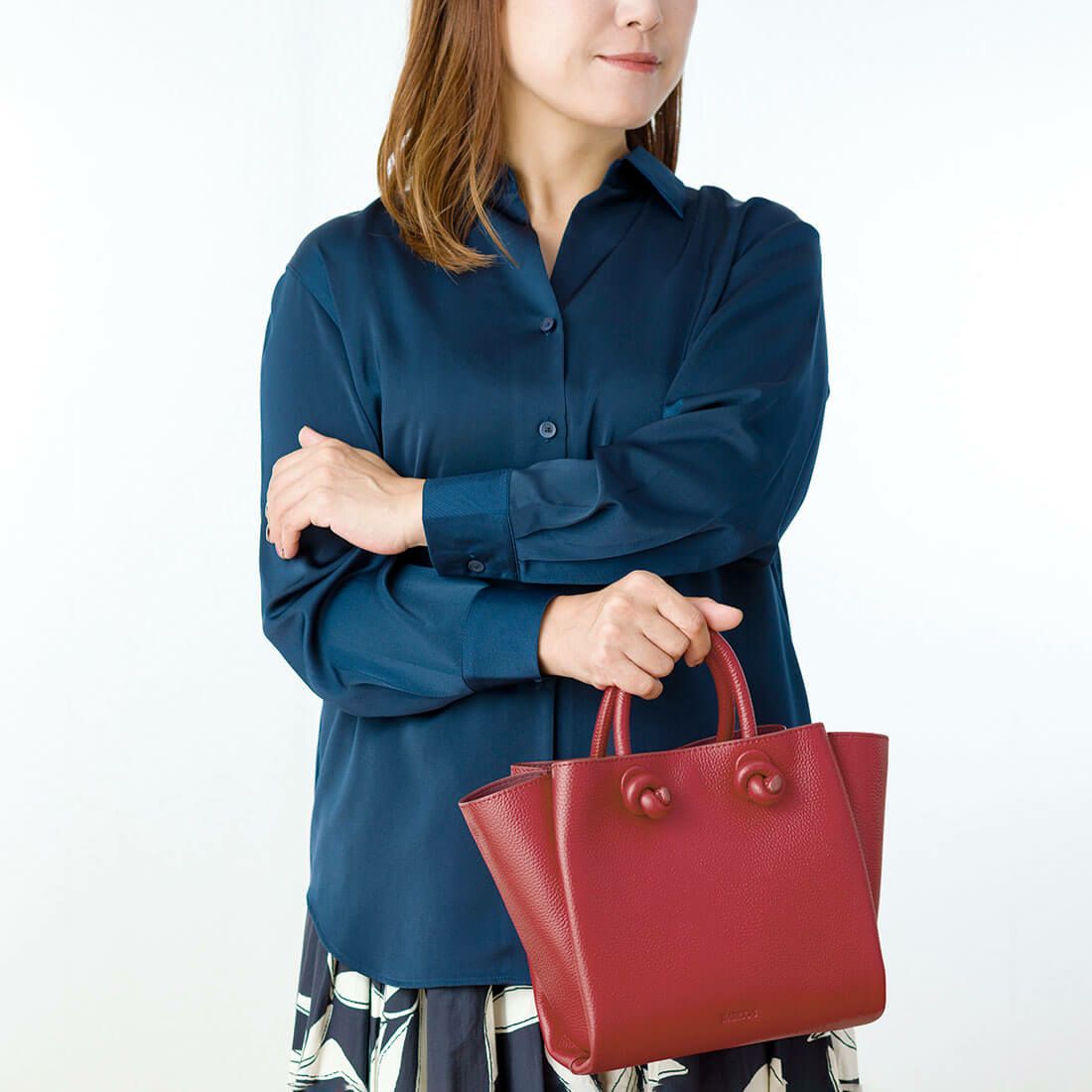 2wayレザーハンドバッグ