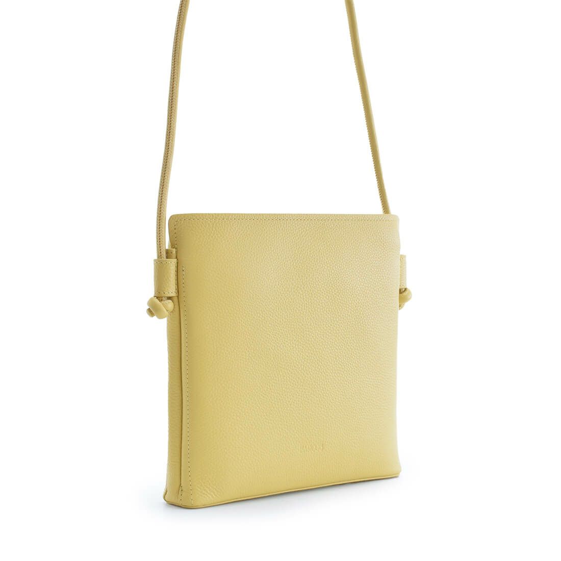 シュリンクレザーノットモチーフポシェット