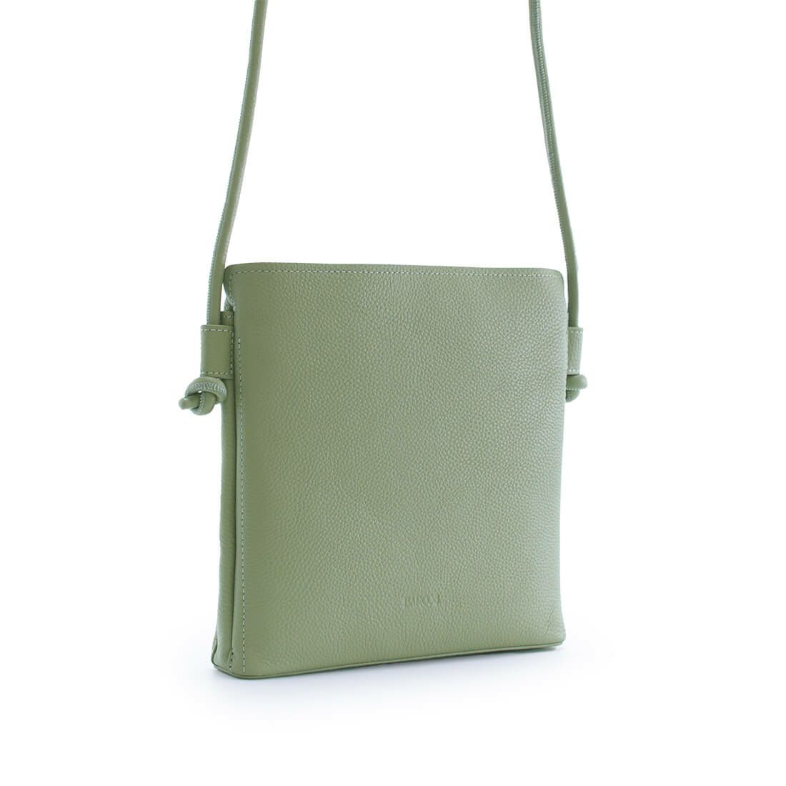 シュリンクレザーノットモチーフポシェット