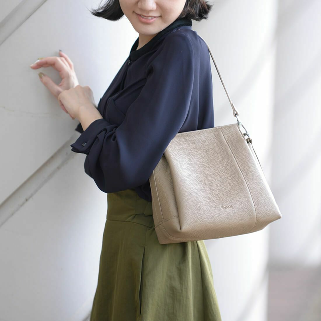 2wayレザーポシェット