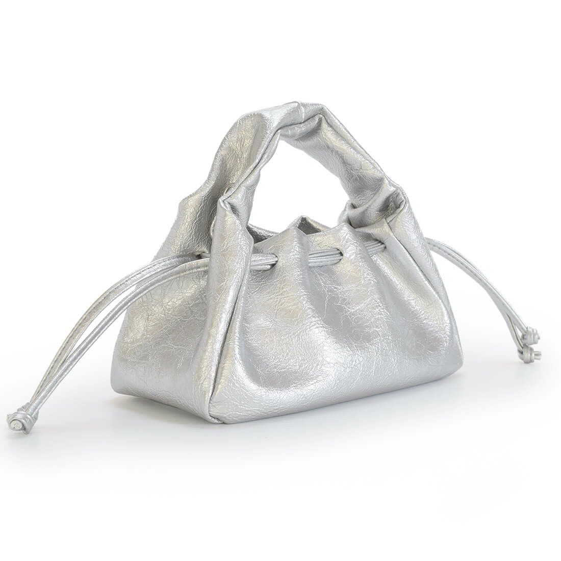 メタリック2way巾着バッグ