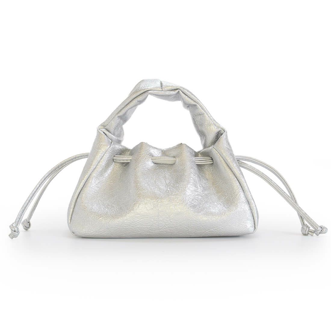 メタリック2way巾着バッグ