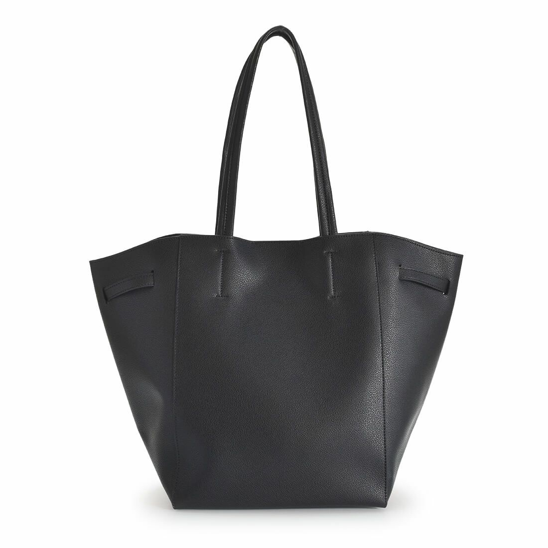 フロントデザインレザートートバッグ