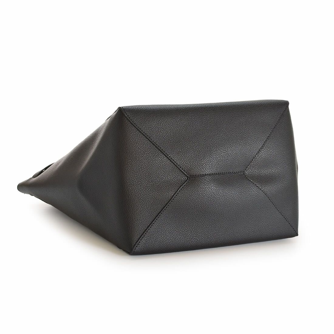 フロントデザインレザートートバッグ