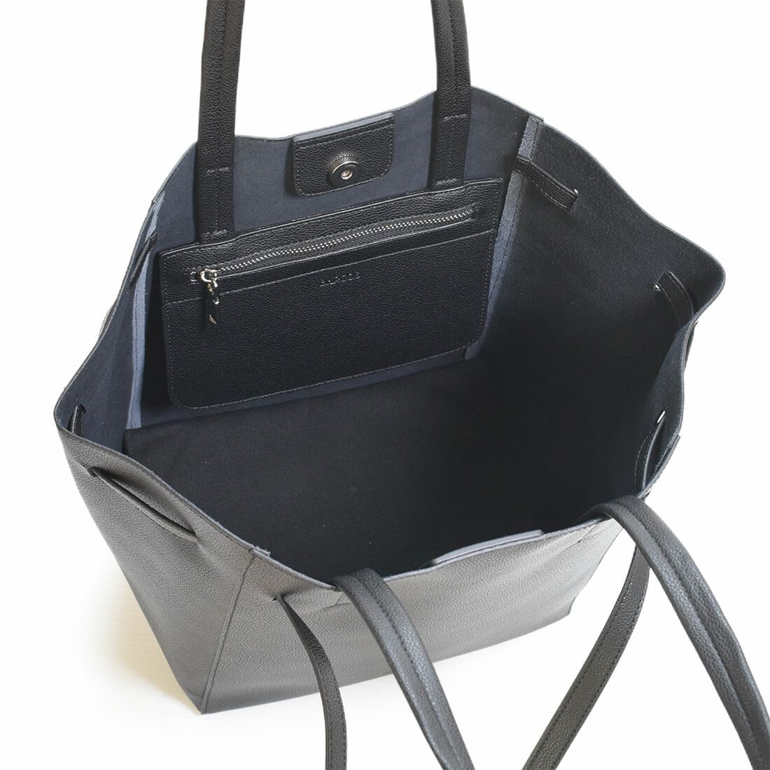 フロントデザインレザートートバッグ