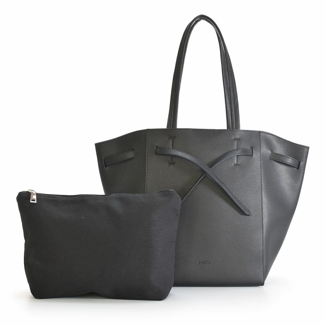 フロントデザインレザートートバッグ