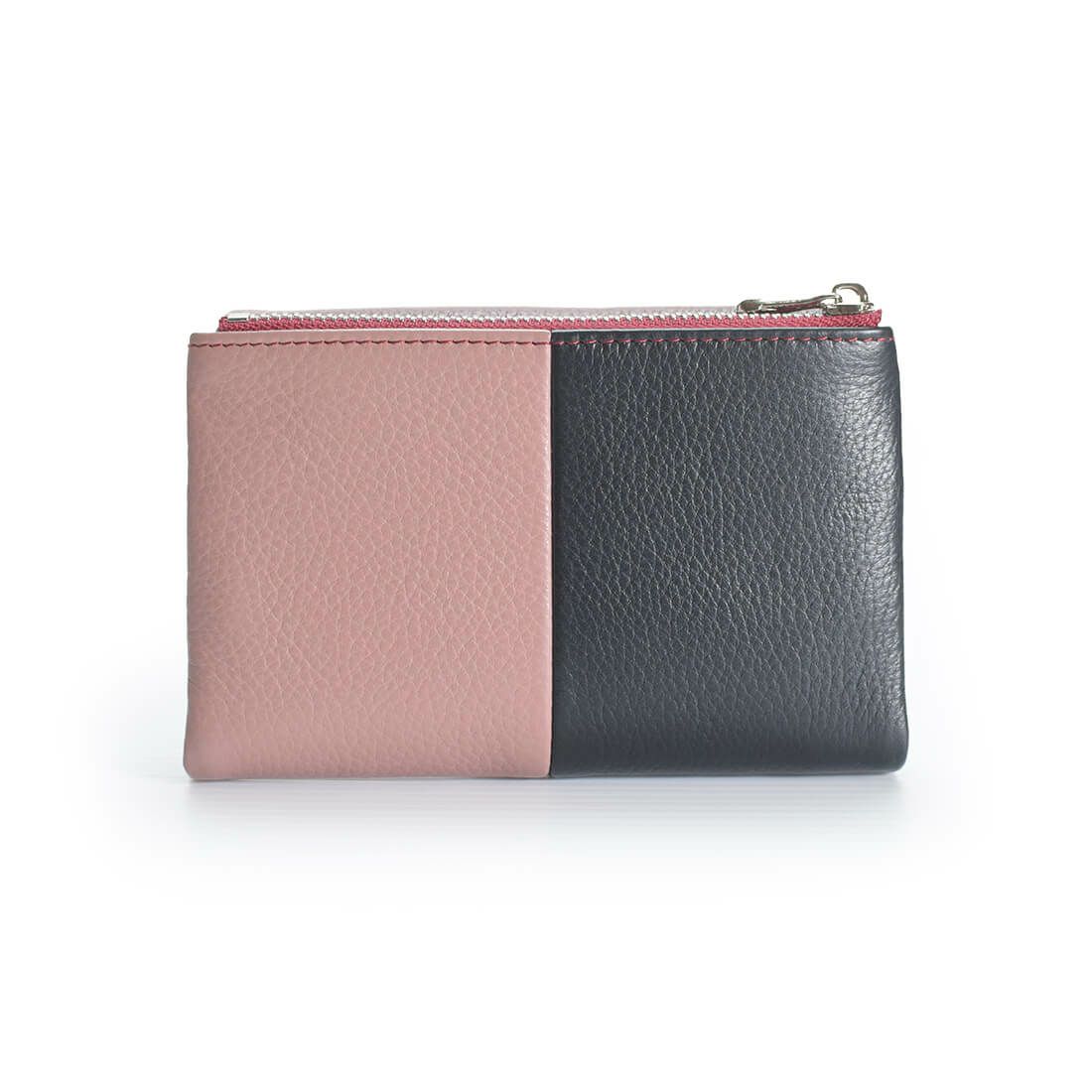 配色ソフトレザー3つ折り財布