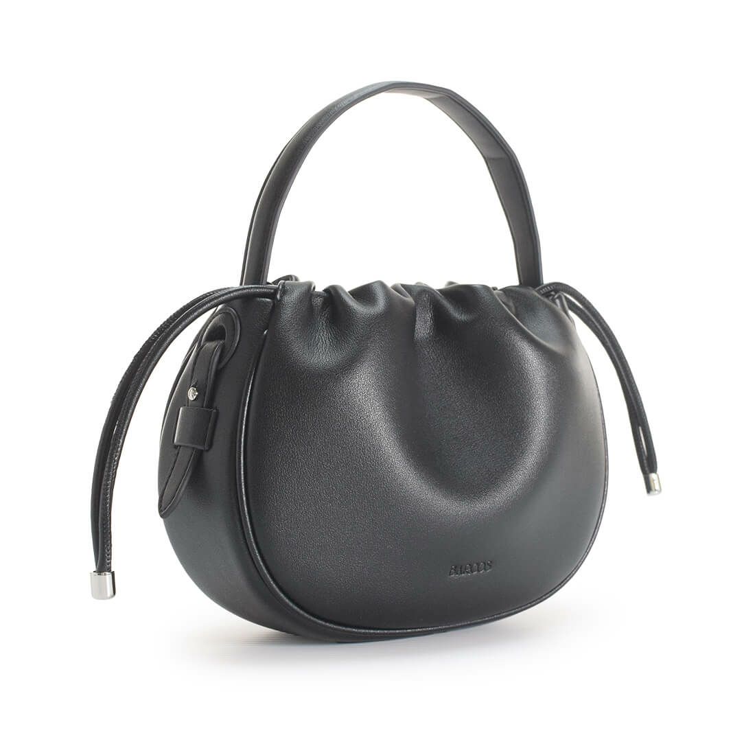 巾着型2wayレザーバッグ