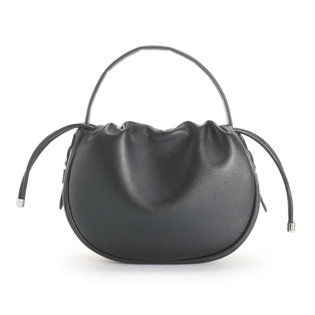 巾着型2wayレザーバッグ