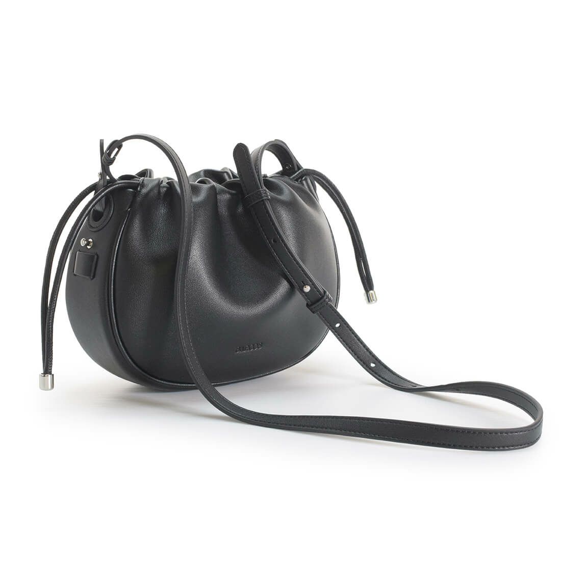 巾着型2wayレザーバッグ