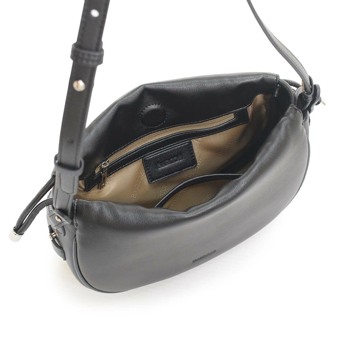 巾着型2wayレザーバッグ