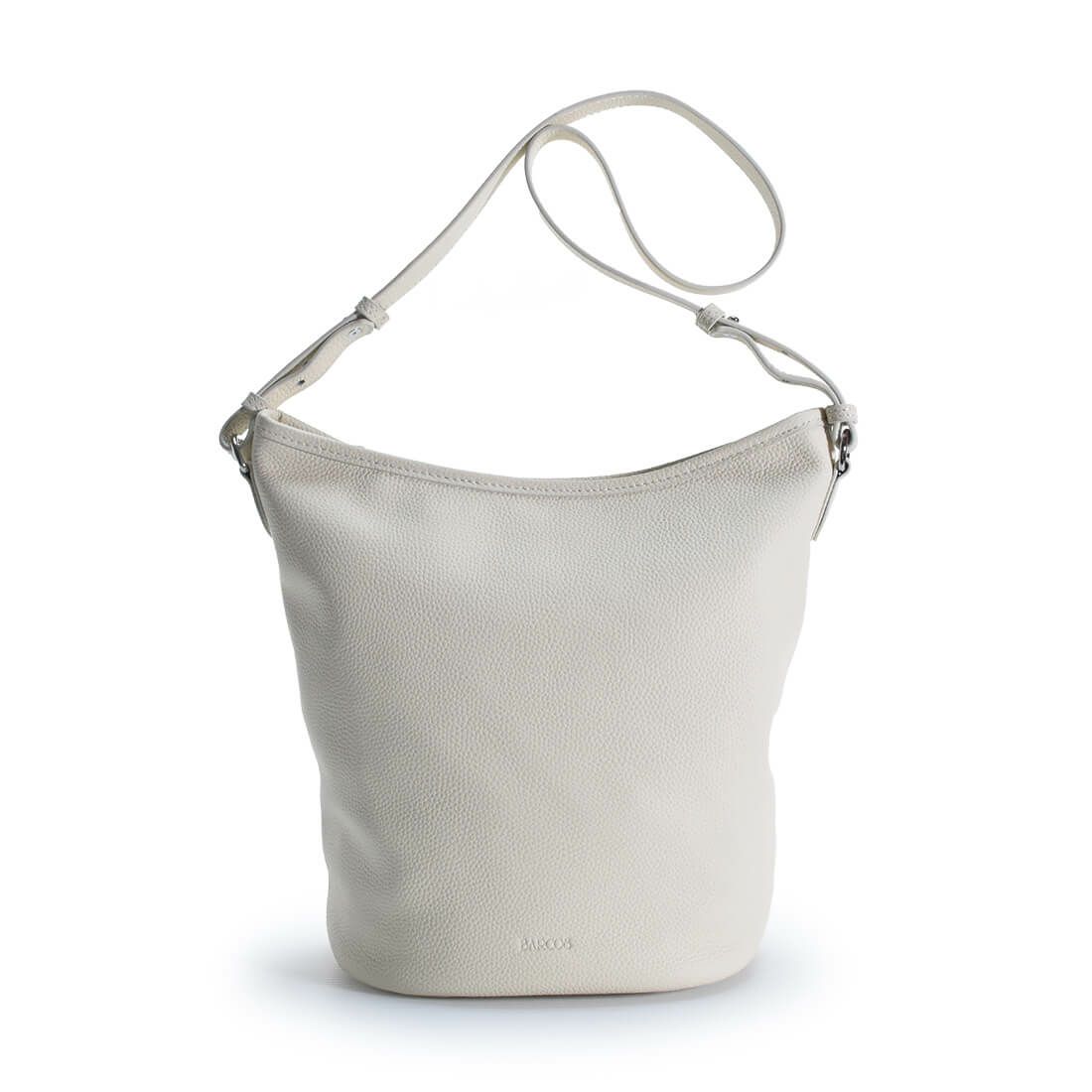 バケツ型シュリンクレザーワンショルダーバッグ