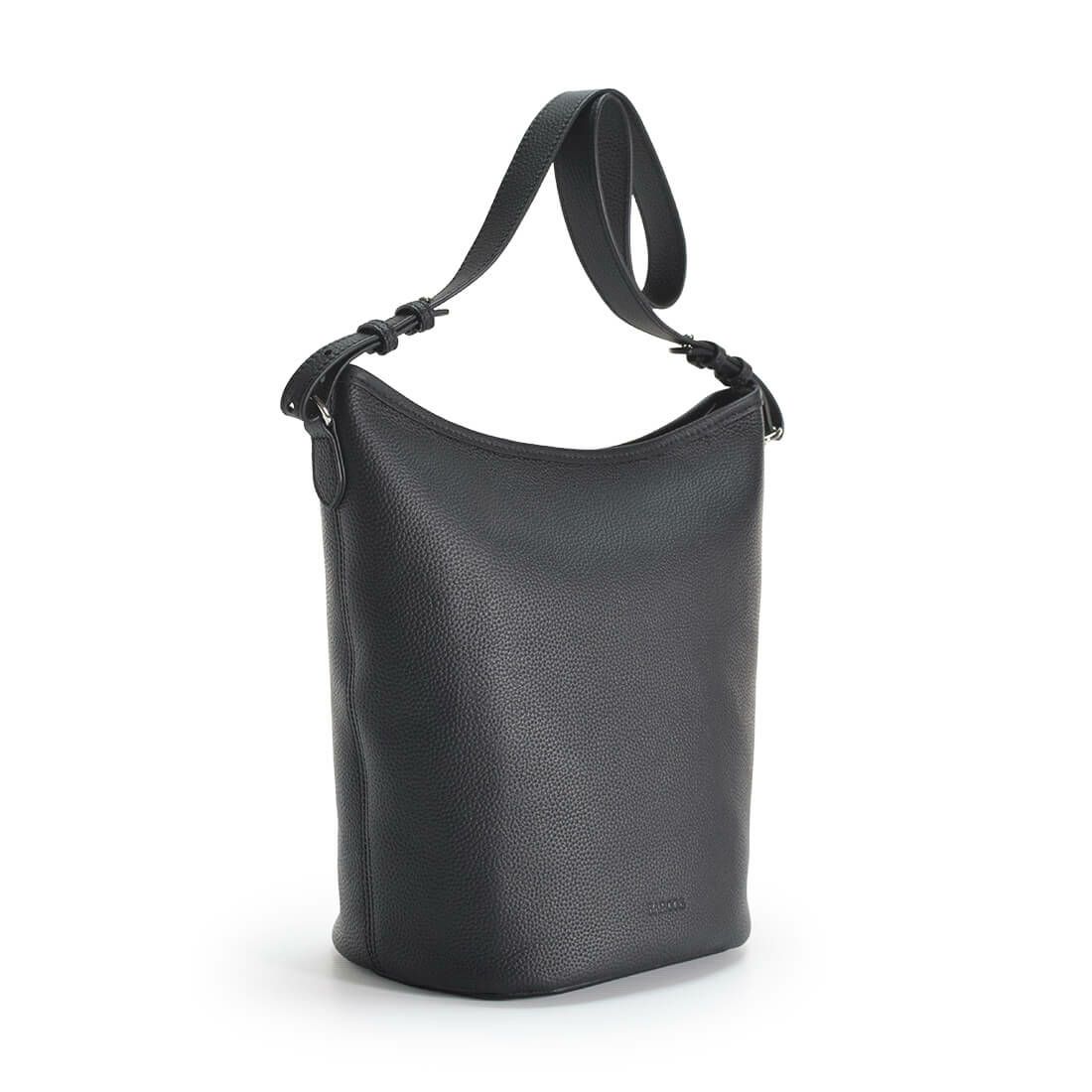 バケツ型シュリンクレザーワンショルダーバッグ