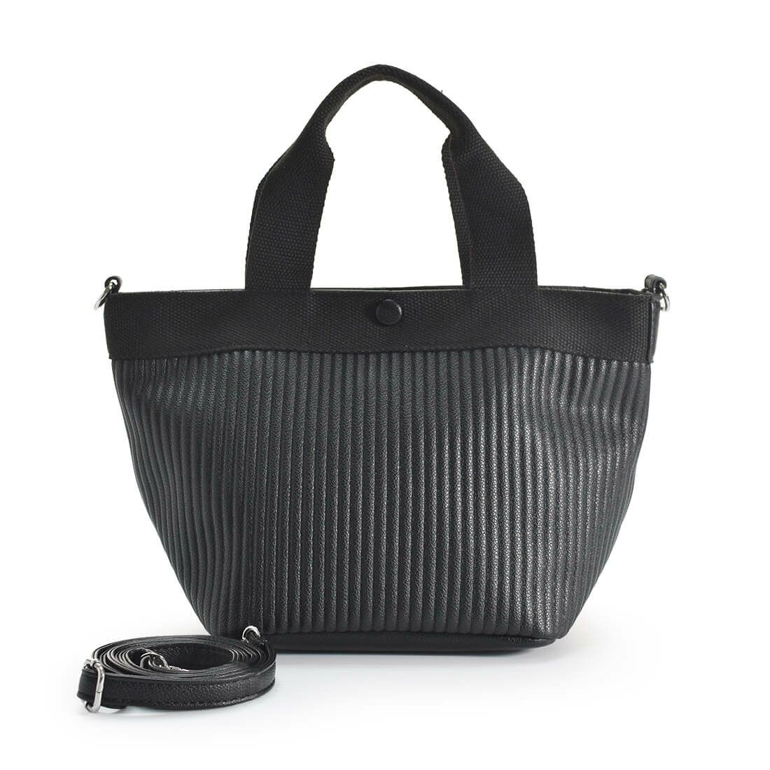 フェイクレザーカジュアルハンドバッグ